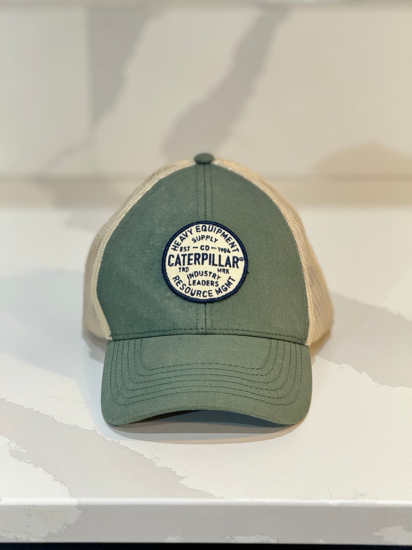 Green and Cream Trucker Hat
