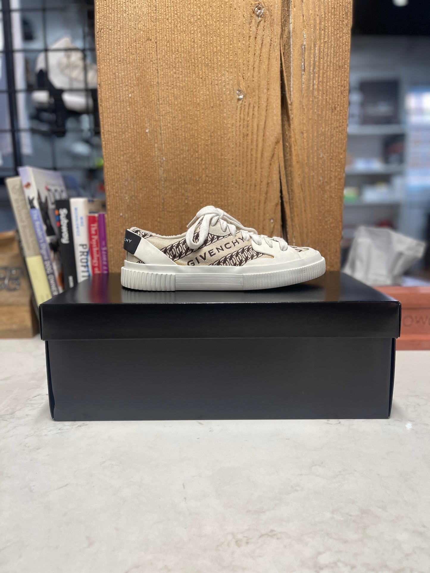 Givenchy Tennis Chain And logo Jacquard Trainers (Size 5 Womans)