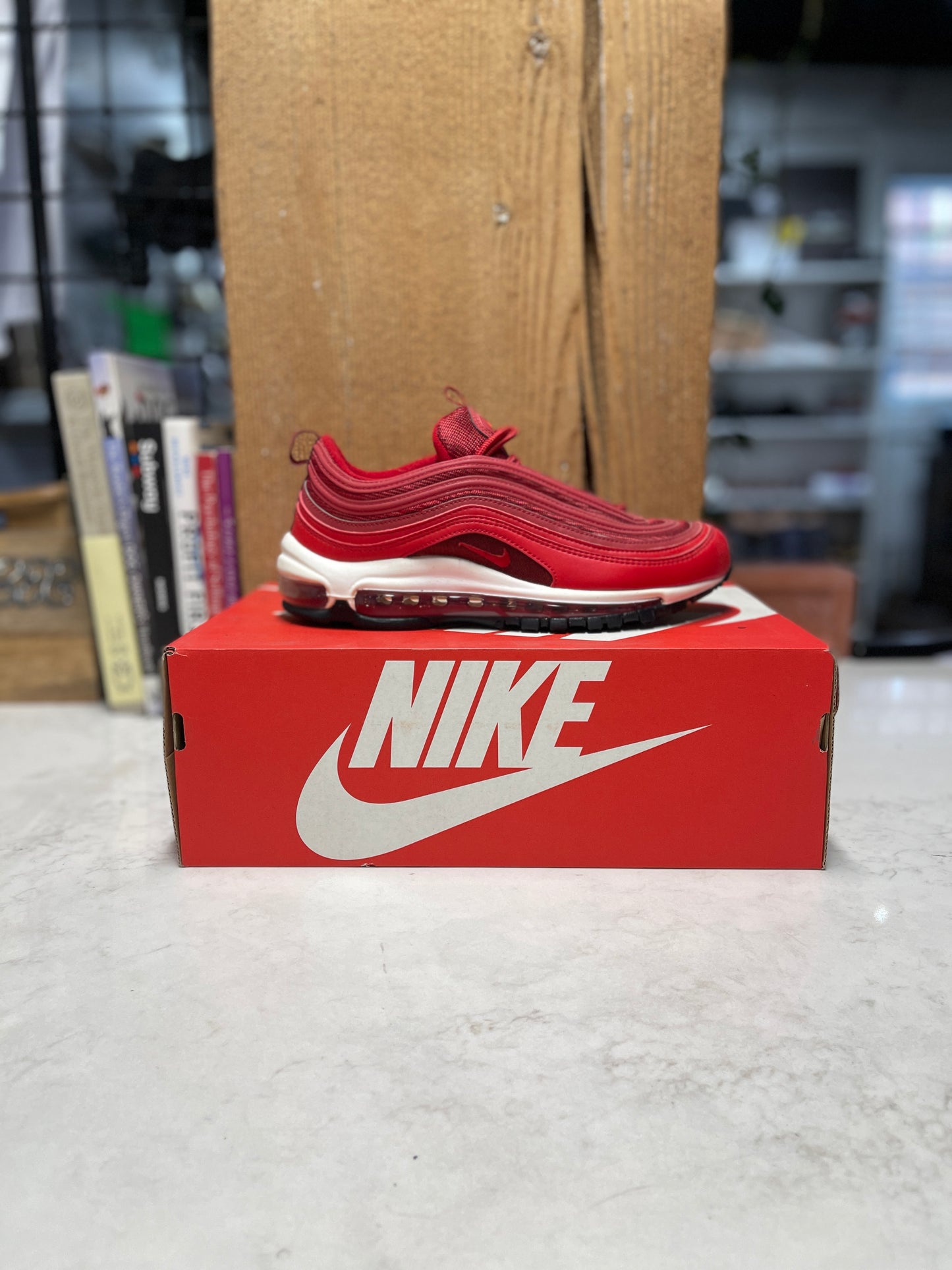 Red Airmax 97 (Size 8.5W/7 Mens)
