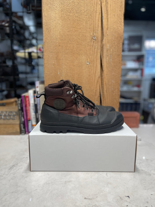 Red/Black Palladium Boots (Size 10)