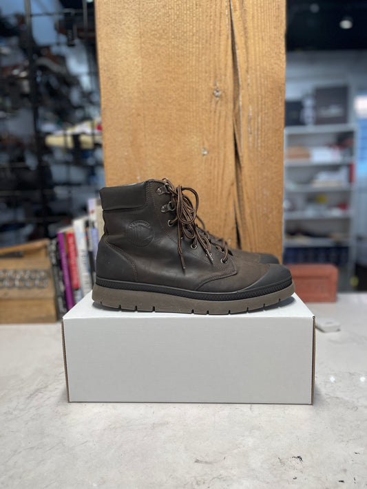 Brown Leather Palladium Boots (Size 10.5)