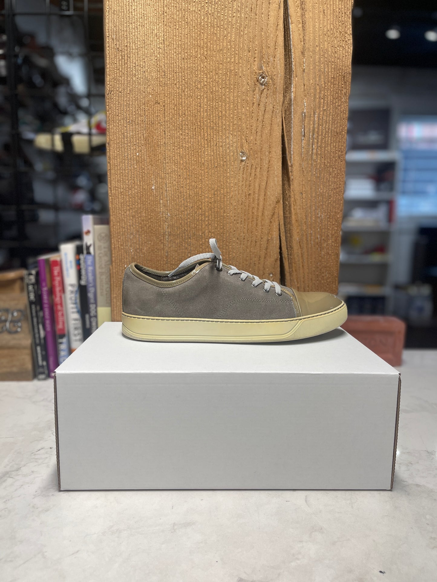 Beige Suede Lanvin Sneakers (Size 9)
