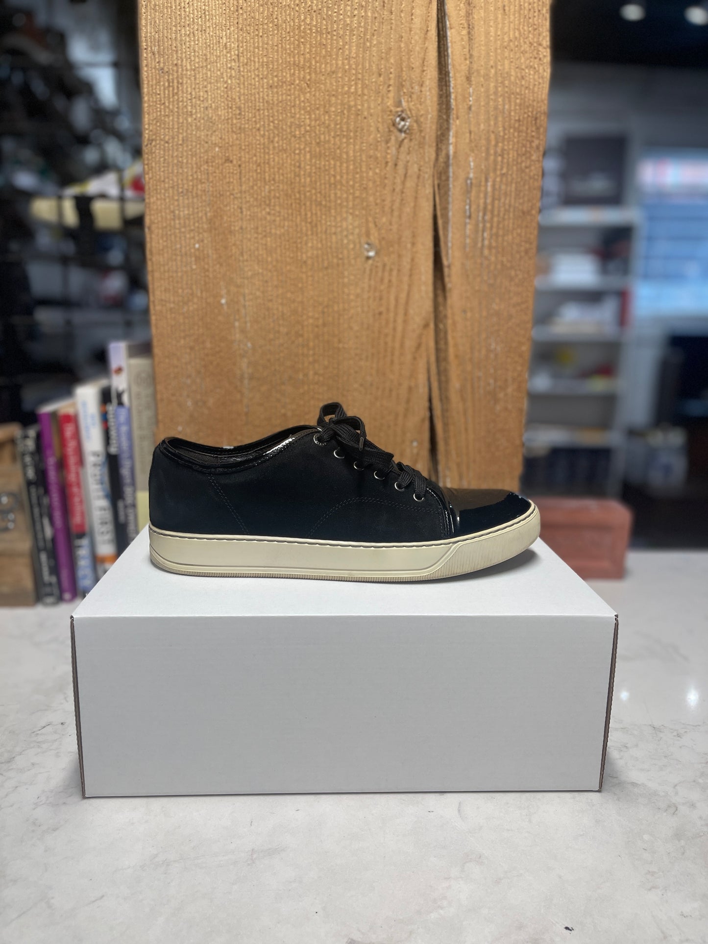 Black Suede Lanvin Sneakers (Size 9)
