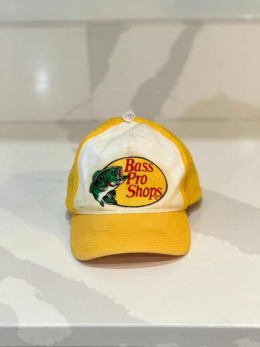 Yellow Bass Pro Trucker Hat