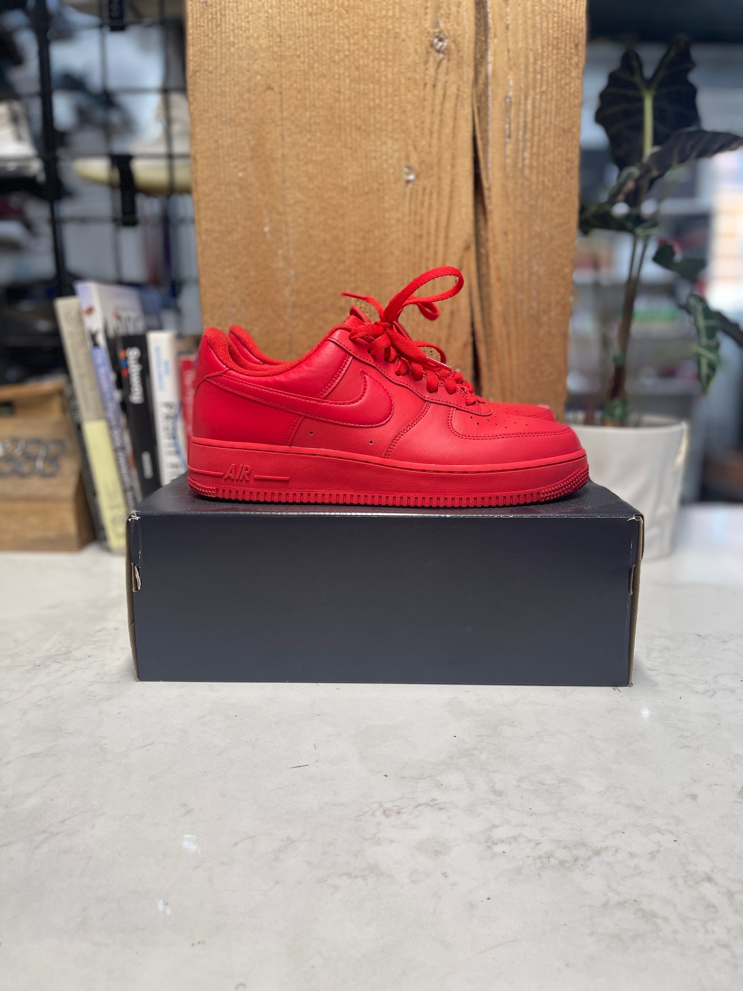 Nike Red Air Force 1 Low (Size 9.5)