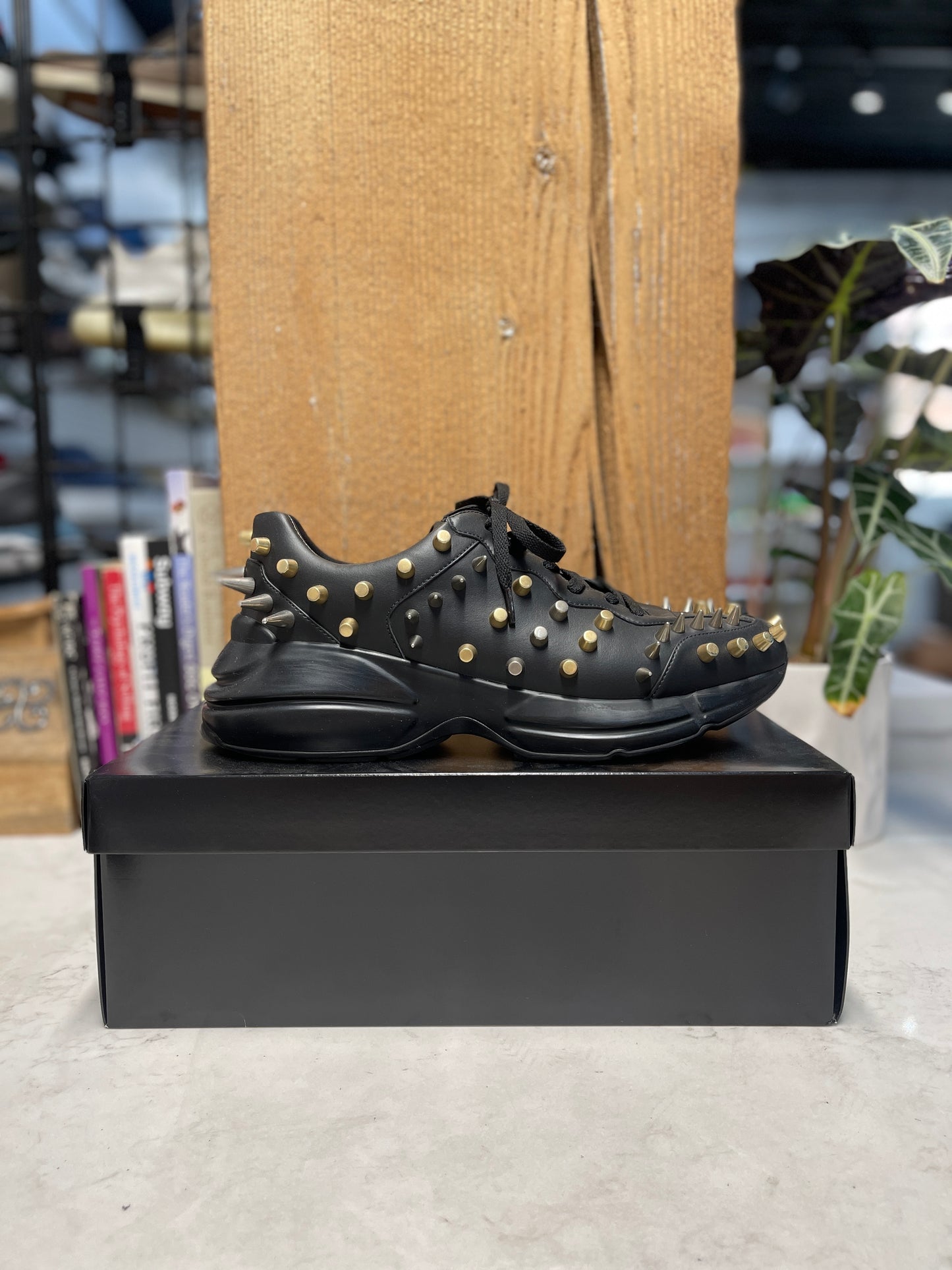 Gucci Rhyton Studded Leather Sneakers (Size 11)