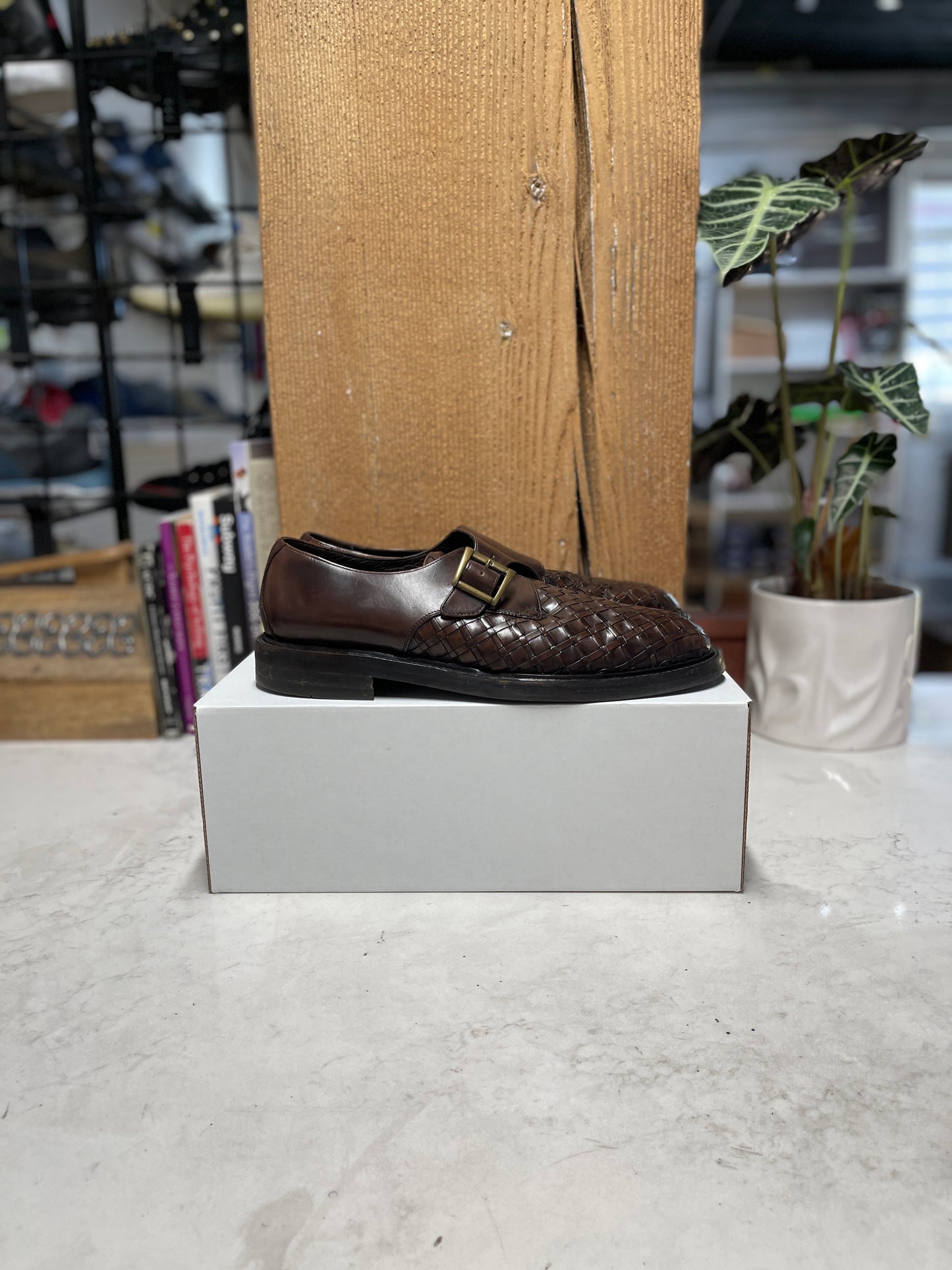 Cole Haan Brown Weaved Dress Shoes (Size 11)
